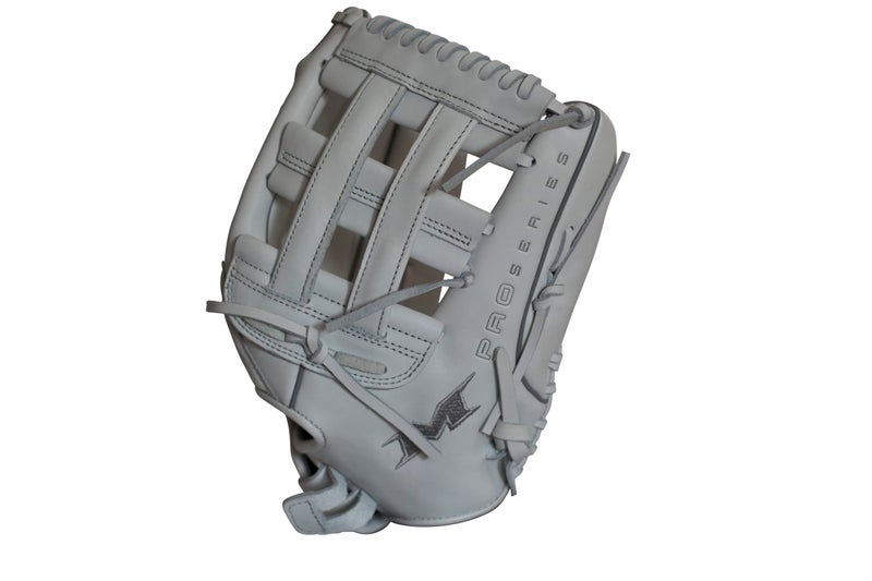 Miken | PRO SERIES Slowpitch Softball Glove | 13' | White | RHT - Image 4